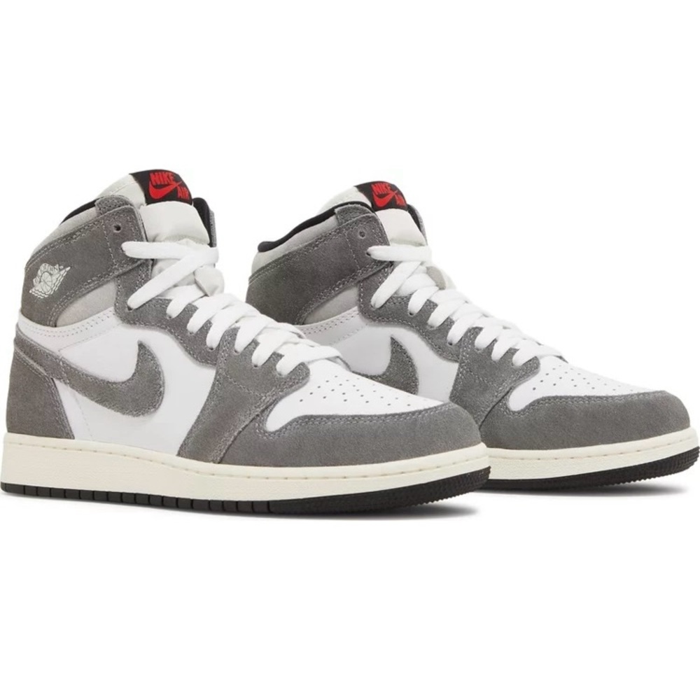 NWT Air Jordan 1 retro high OG  in "Washed Black" kids sneaker